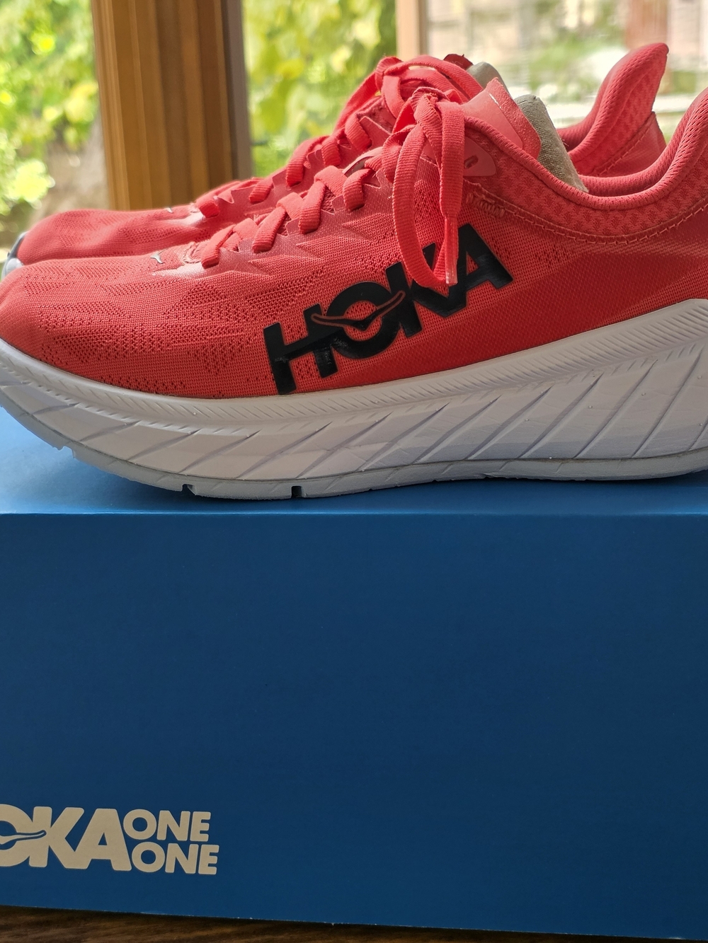 One One Carbon X 2 Women's Running Shoes- Red Coral- Size 6.5B